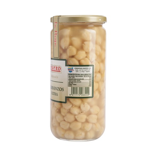 MARZO Garbanzo cocido extra frasco de 780 g.