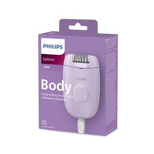 Depiladora PHILIPS BRE238/00 2000 series, uso con cable o sin cable..
