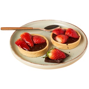 Imagen de Tartaleta con chocolate y fresas 2 uds. 200 g.