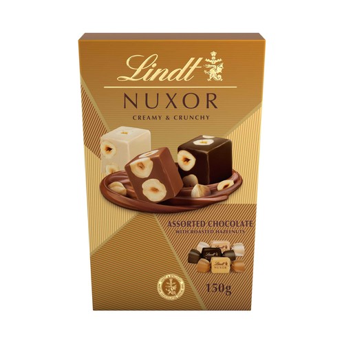 LINDT Bombones nuxor ballotin surtido 150 g.