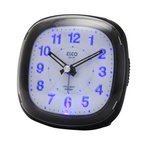 Despertador analógico ELCO EA-35 con luz y alarma.