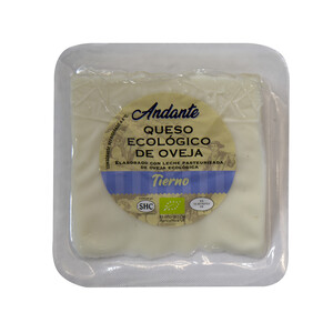 CABALLERO ANDANTE Queso de oveja tierno ecológico CABALLERO ANDANTE 200 g.
