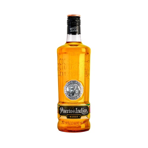 PUERTO DE INDIAS Ginebra premium tipo Sevillian gin con un toque de mango botella 70 cl.