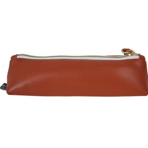 Estuche portatodo pequeño de 1 compartimento color camel, ALCAMPO.
