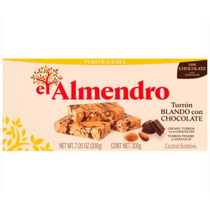Imagen de EL ALMENDRO Turrón blando con chocolate 200 g.
