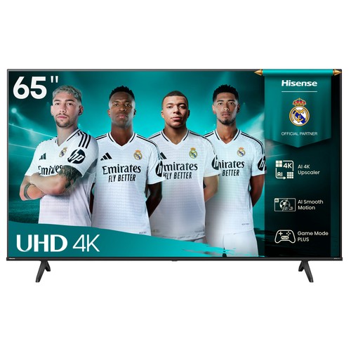 Televisión 165,1 cm (65") HISENSE LED 65A6Q, 4K, Ultra HD, VIDAA Smart TV, WIFI, 3HDMI, 2USB, HDR, 60 Hz.