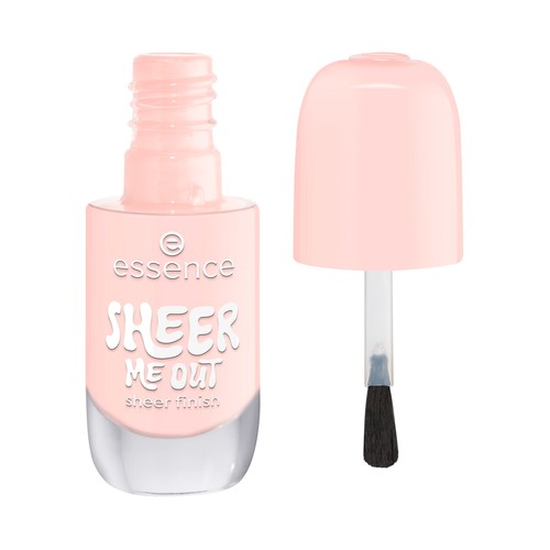 ESSENCE tono 04 Sheer me out melocotón suave transparente Esmalte de uñas en gel de larga duración.