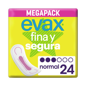 EVAX Compresas normal EVAX Fina y segura 24 uds