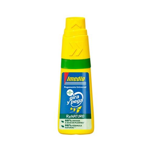 Pegamento universal, gira y pega renature, 35 ml, IMEDIO.