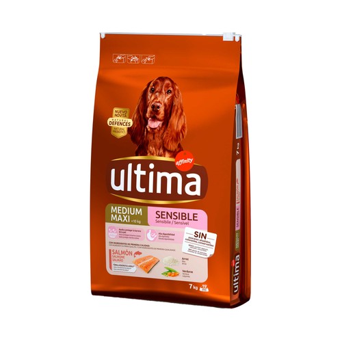 AFFINITY Pienso de salmón, arroz y verduras para perros de +10kg, para piel sensible saco de 7 kg.