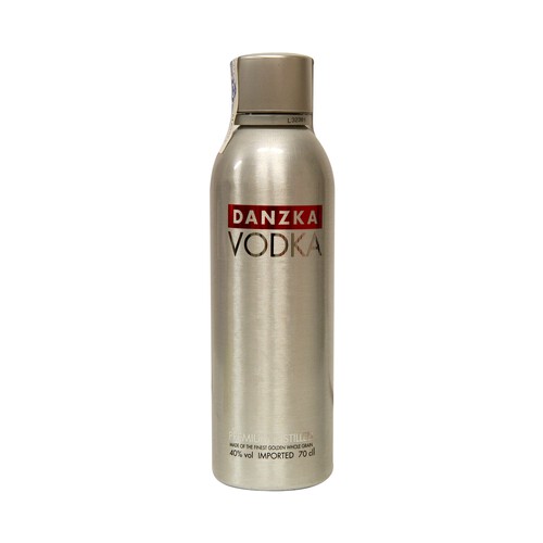 DANZKA Vodka de calidad premium, procedente de Dinamarca botella de 70 cl.