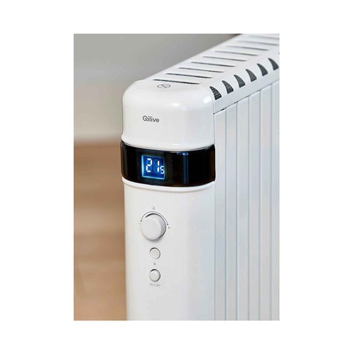 Radiador QILIVE Q.6118, 2500W, temporizador, termostato.