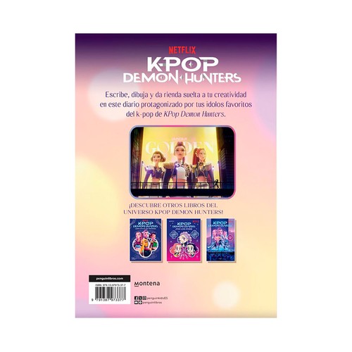 Kpop demon hunters mi diario golden. Netflix. MONTENA