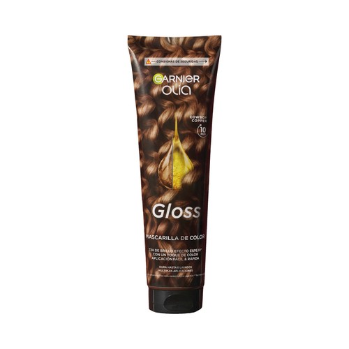 GARNIER Olia tono Cowboy copper Mascarilla de color efecto brillo espejo 150 ml.