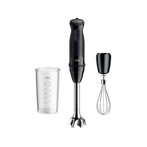 Batidora de mano TAURUS MQ50051MBK, 1000W, 21 niveles de potencia + turbo, 2 accesorios, capacidad del vaso 0,6L