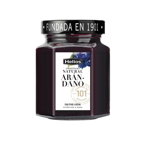 HELIOS Confitura natural arándanos 330 g.