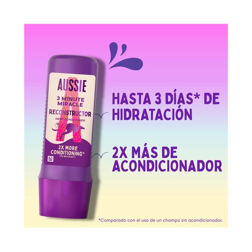 AUSSIE 3 minute miracle Acondicionador reconstructor e hidratante 250 ml.