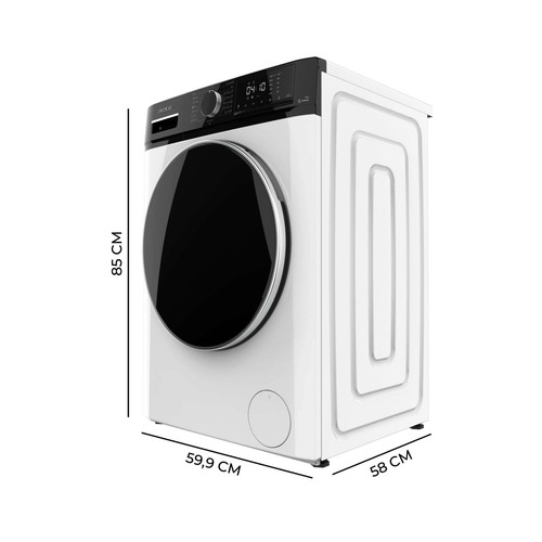 Lavadora CECOTEC DressCode 10610 Inverter A, capacidad de carga: 10KG, clasificación energética: A, 1400RPM, H: 85cm, A: 59,9cm, F: 57cm.