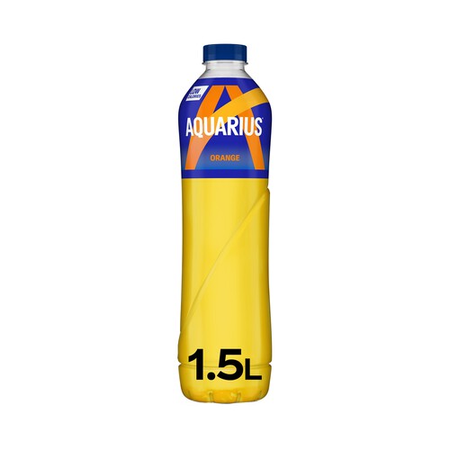 AQUARIUS Bebida isotónica con sabor a naranja botella de 1,5 l.