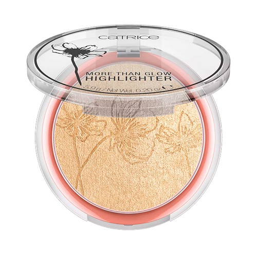 CATRICE More than glow tono 010 Ultimate platinum glaze Maquillaje iluminador vegano, shimmer intenso y brillo modulable.