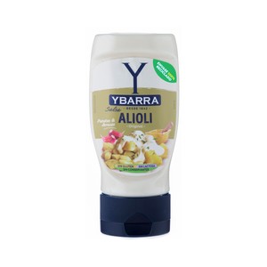 Imagen de YBARRA Salsa alioli original sin gluten, sin conservantes ni colorantes 300 ml.