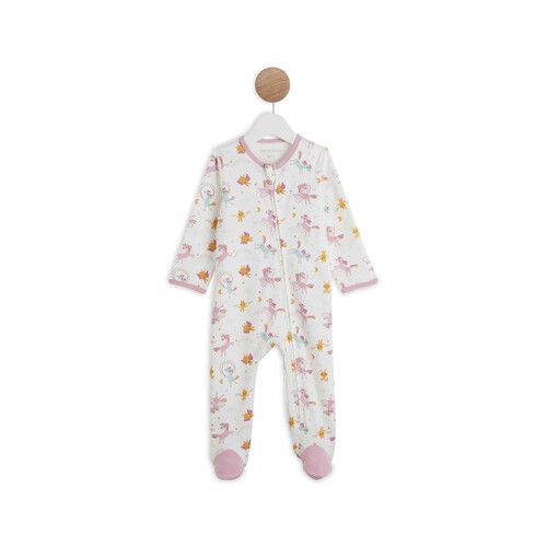 Pijama pelele de algodón con cremallera para bebé IN EXTENSO, talla 86.