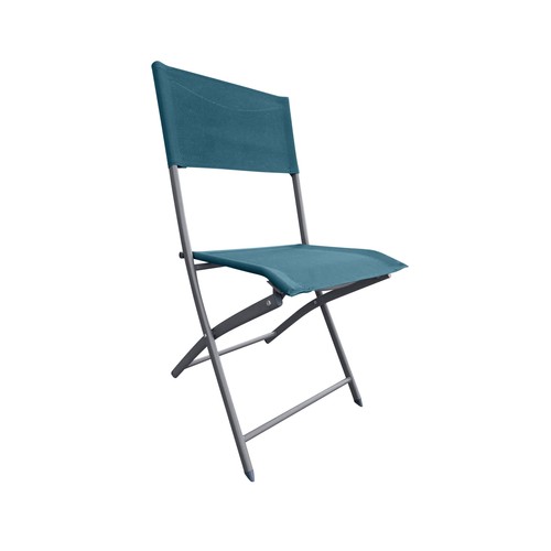 Silla de acero y textileno, color naranja, GARDENSTAR