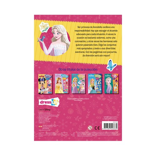 Frozen. Vísteme con pegatinas 3. Disney. LIBROS DISNEY