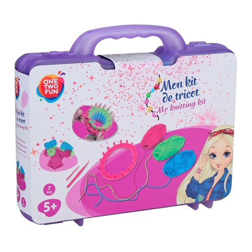 Set para Aprender a Tejer con 7 piezas +5 Años ONE, TWO FUN