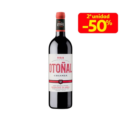 OTOÑAL Vino tinto crianza con D.O. Ca. Rioja botella 75 cl.