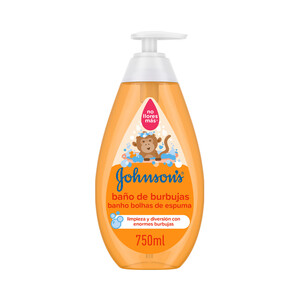 JOHNSON'S Baño de burbujas suave, con fórmula No llores más JOHNSON´S 750 ml.