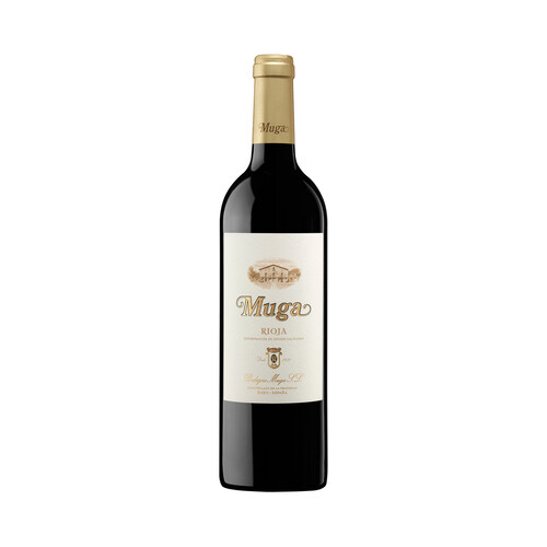 Vino tinto crianza con denominación de origen calificada Rioja MUGA botella de 75 cl.