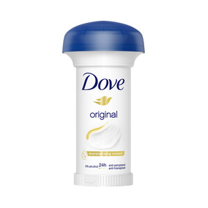 Imagen de DOVE Desodorante en crema para mujer sin alcohol y con protección anti-transpirante hasta 24 horas DOVE Original 50 ml.