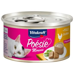 VITAKRAFT Alimento húmedo completo gatos adultos, sabor pollo VITAKRAFT POESIE MOUSSE 85 g.