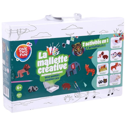Mi Set de Manualidades La Maleta Creativa Animales +6 Años ONE, TWO FUN