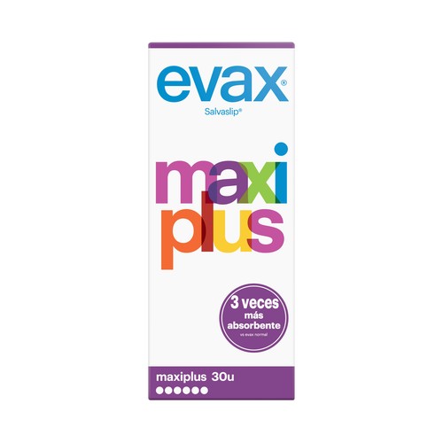 EVAX Salvaslips maxi plus EVAX 30 uds.
