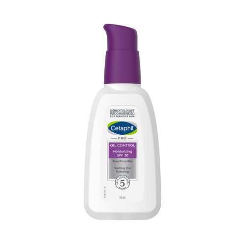 CETAPHIL Pro oil control Crema hidratante y matificante, para pieles sensibles, grasas y con tendencia acnéica 118 ml.