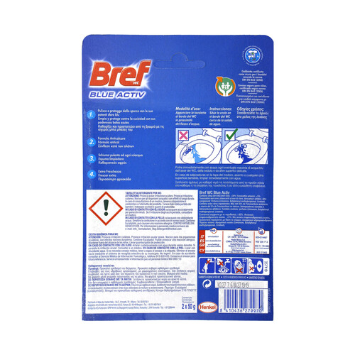 BREF Colgador WC Blue Active Duplo BREF