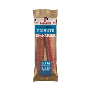 Imagen de PALACIOS Chorizo casero picante de categoria extra PALACIOS 250 g.