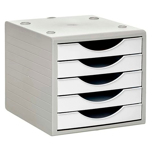 Alcampo Módulo de 5 cajones formato A4 plástico reciclado ARCHIVO 2000