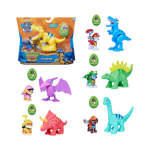 Figura Paw Patrol, dinosaurio y figura misteriosa PATRULLA