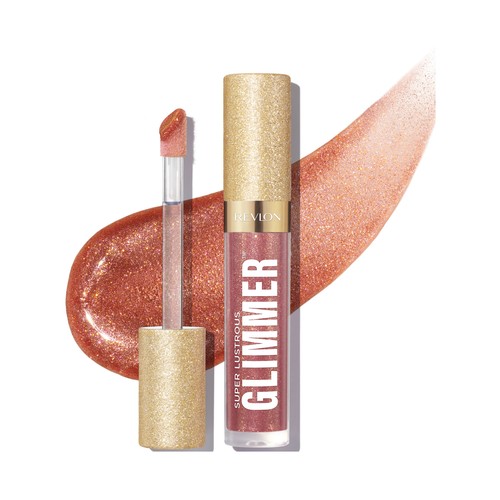 REVLON Super lustrous glimmer tono Glazed almond Brillo de labios con efecto multidimensional.