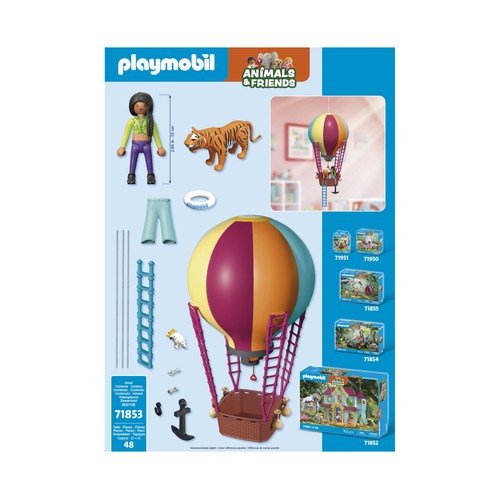 PLAYMOBIL Animal & Friends 71853, Aventura en Globo, 48 pcs +4 Años