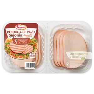 Pechuga de pavo estilo Sajonia cortada en lonchas 330 g.
