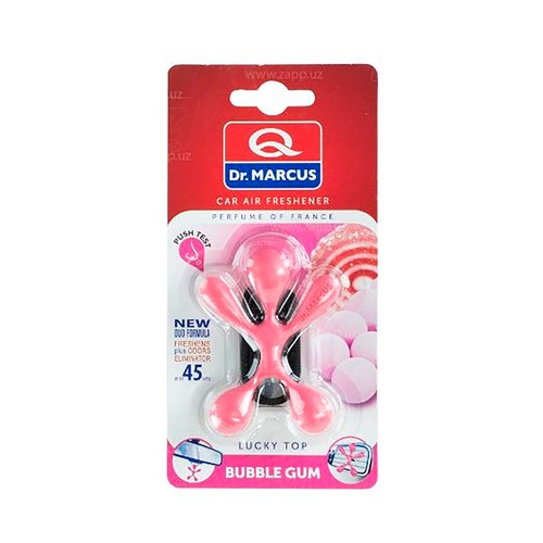 Ambientador auto lucky top chicle. DR.MARCUS
