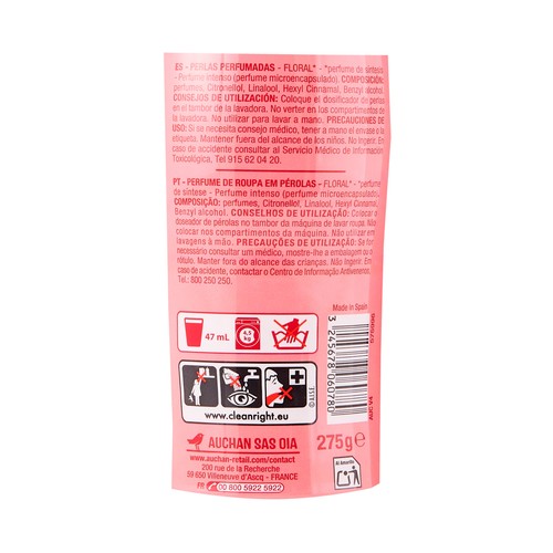 PRODUCTO ALCAMPO Perlas perfumadas para lavadora aroma intenso frutal 275 g.