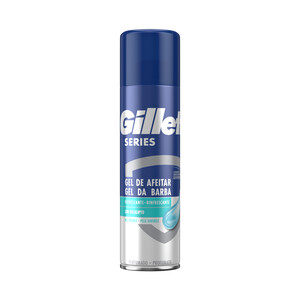Imagen de GILLETTE Series Gel de afeitar refrescante con eucalipto, para pieles sensibles 200 ml.