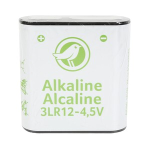 Pila alcalina de petaca, 4,5V, 3LR12, PRODUCTO ECONÓMICO ALCAMPO.