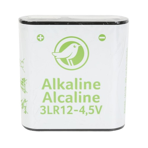 Pila alcalina de petaca, 4,5V, 3LR12, PRODUCTO ECONÓMICO ALCAMPO.