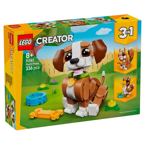 Simpaticos animales: cachorro jugueton.LEGO.31382